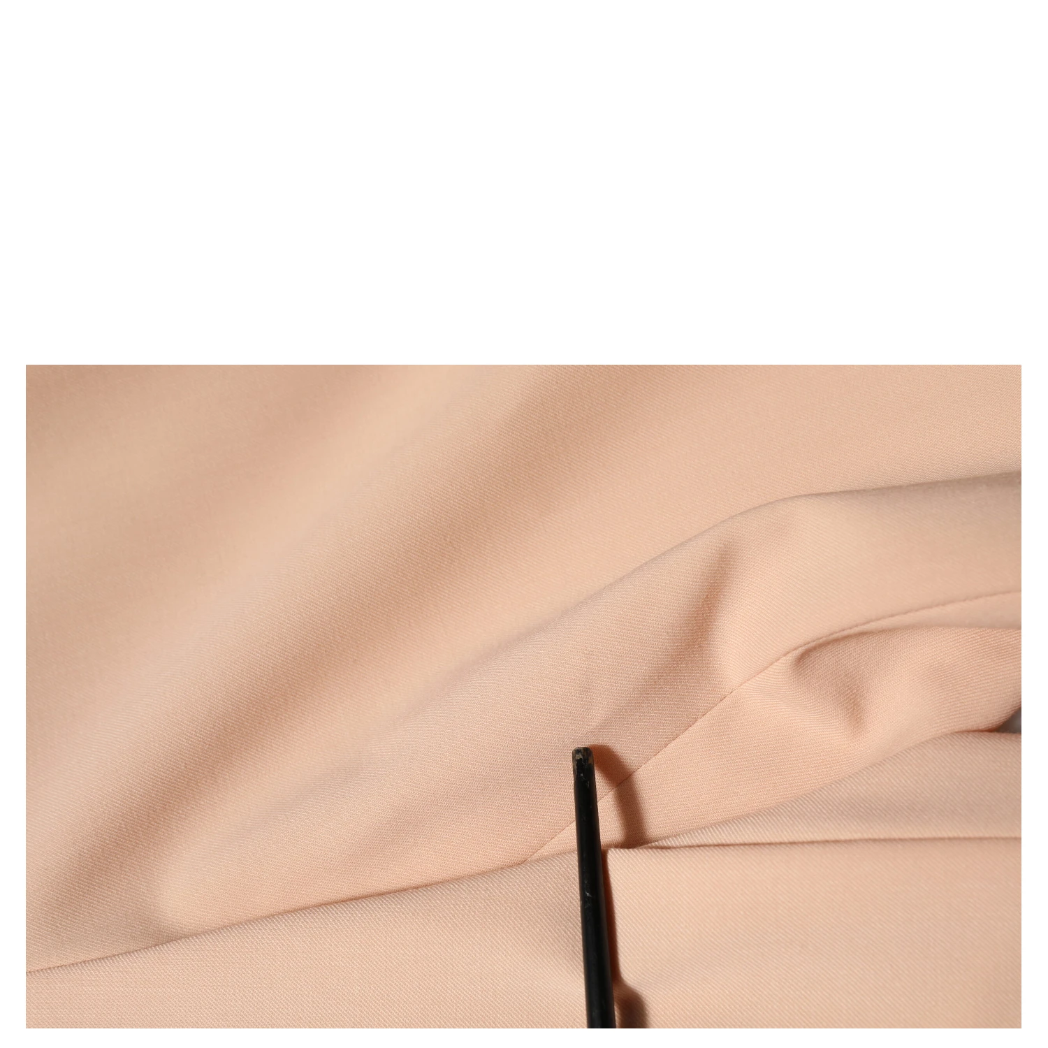 Beige Polyester Mid Waist Tapered Pants