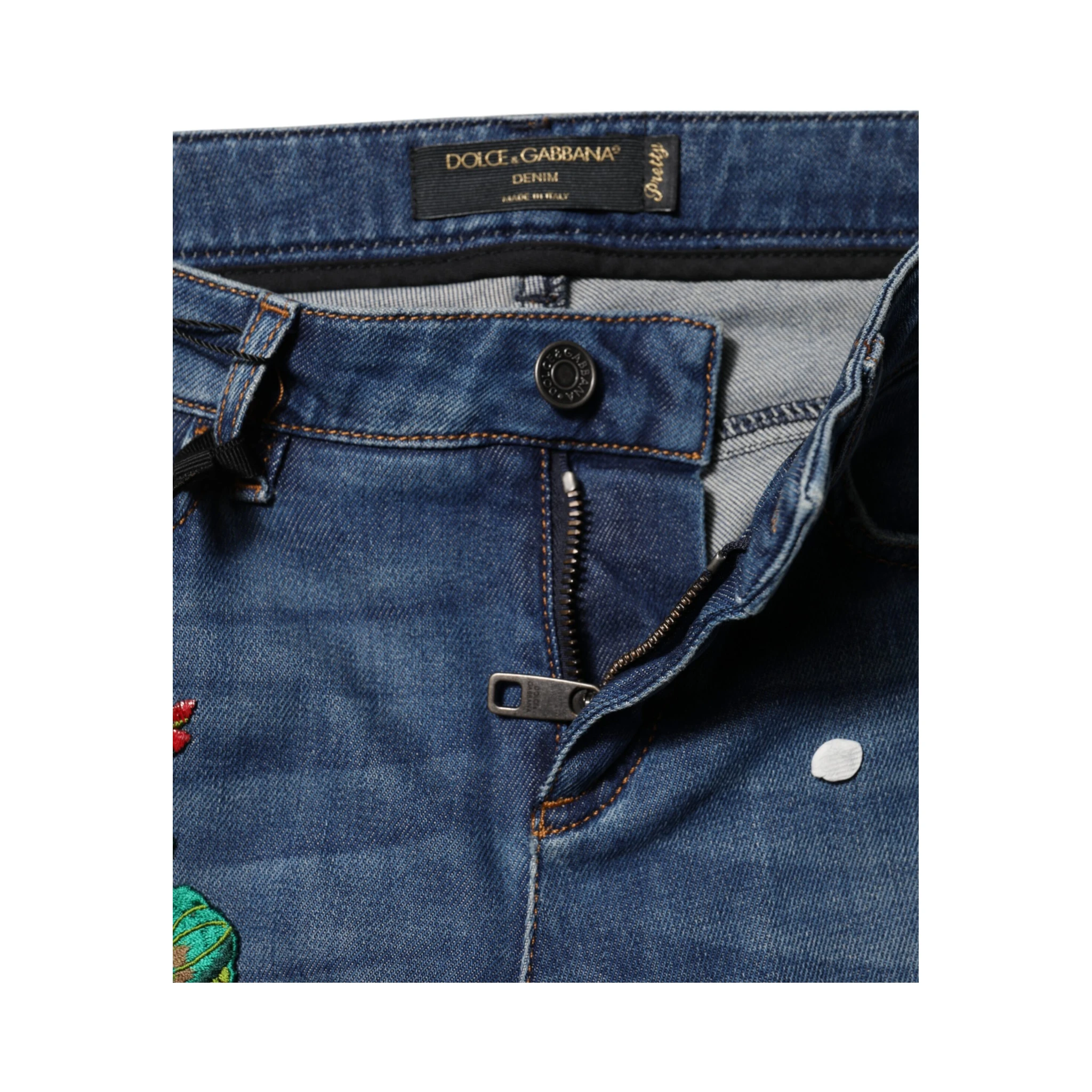Blue Cotton Low Waist Skinny Denim Jeans