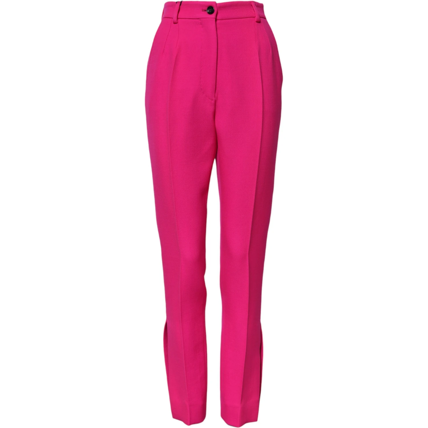 Fuchsia Pink HighWaist Tapered Trouser Pants