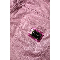 Pink GRACE High Waisted Skinny Denim Jeans