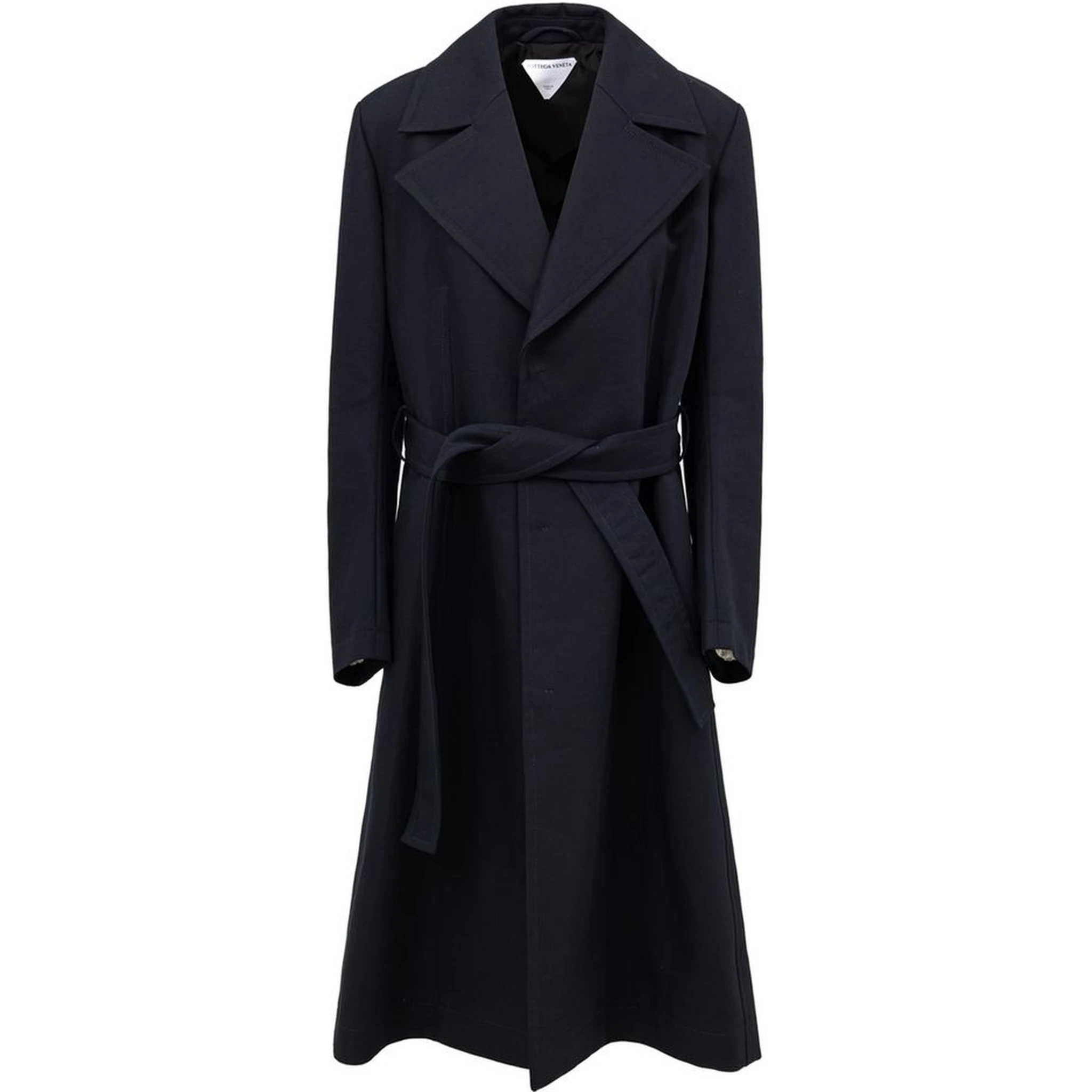 Blue Cotton Trench Coat