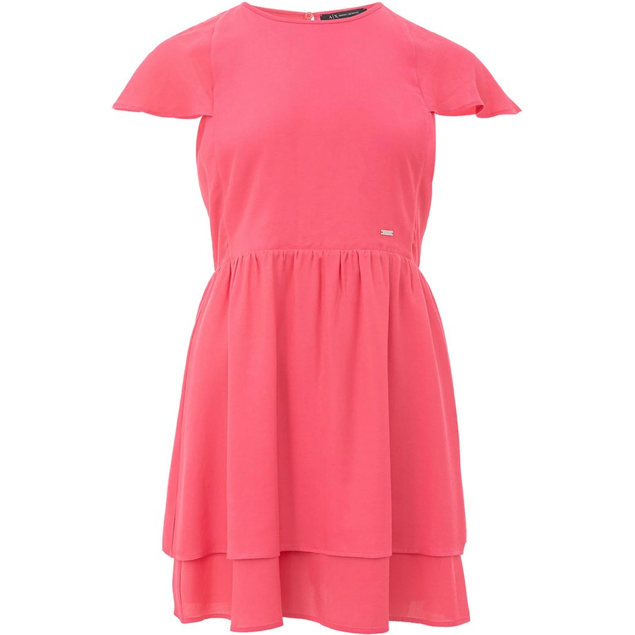 Fuchsia Viscose Casual Dress