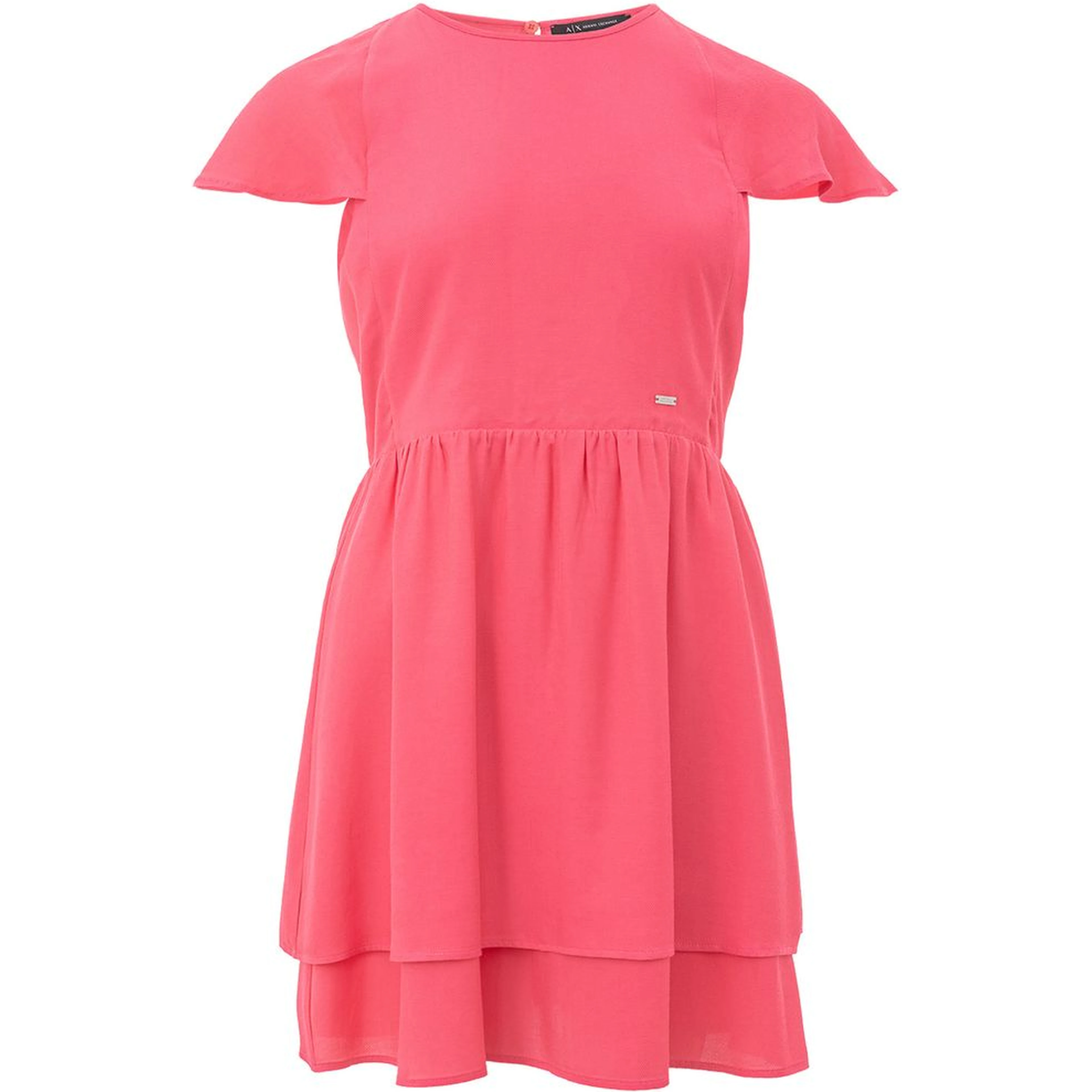 Fuchsia Viscose Casual Dress