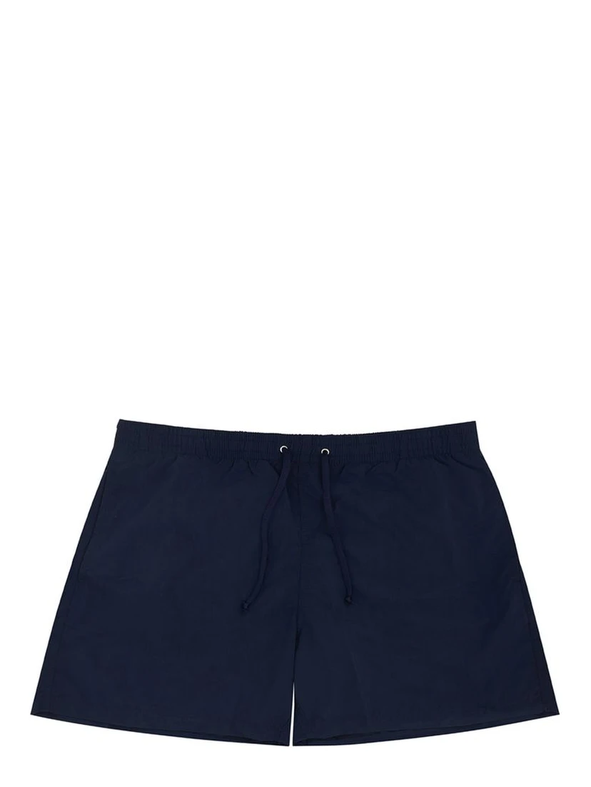 Blue Polyester Swim Shorts