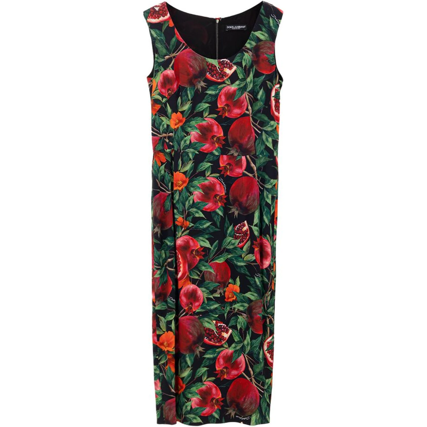 Bicolor Viscose Long Dress