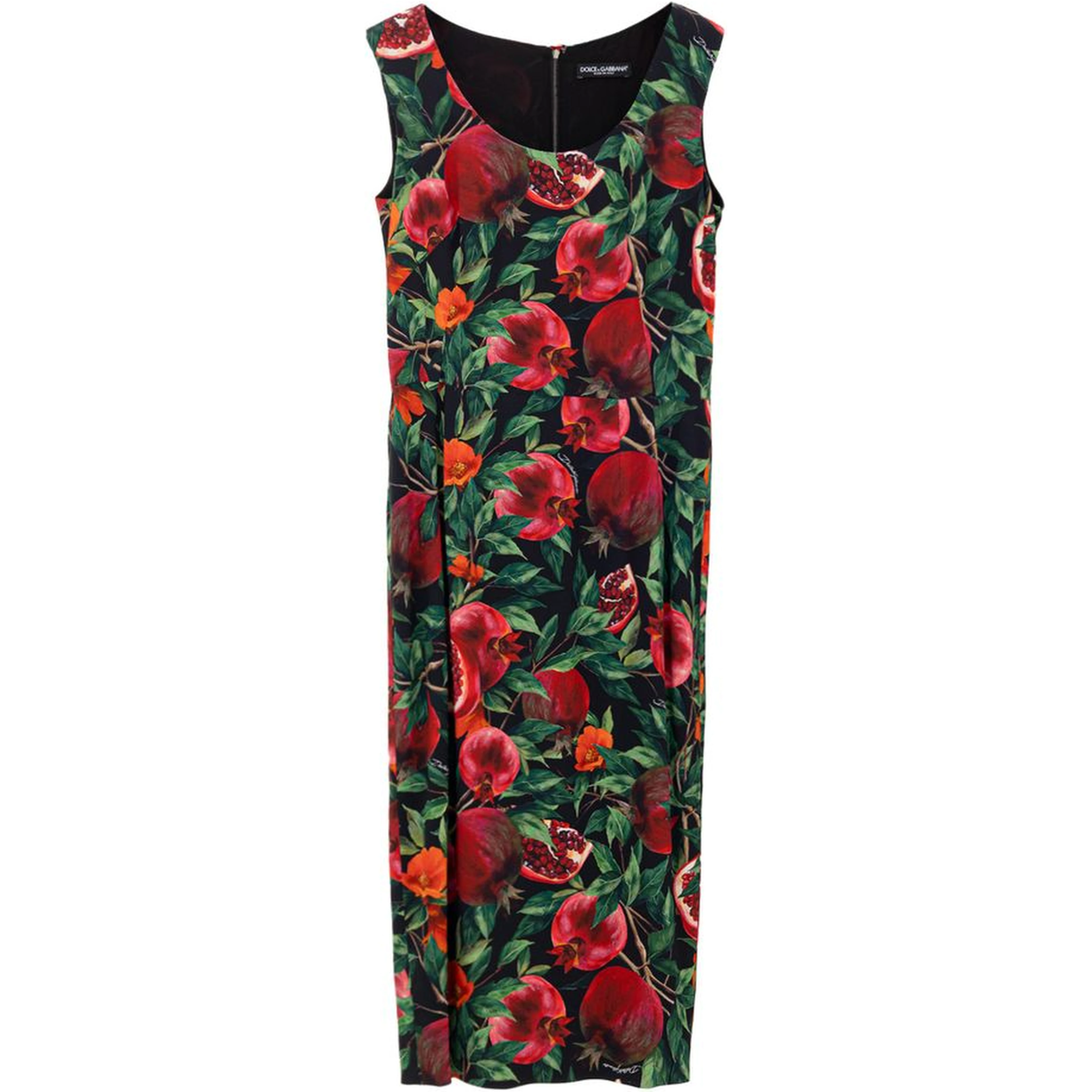 Bicolor Viscose Long Dress