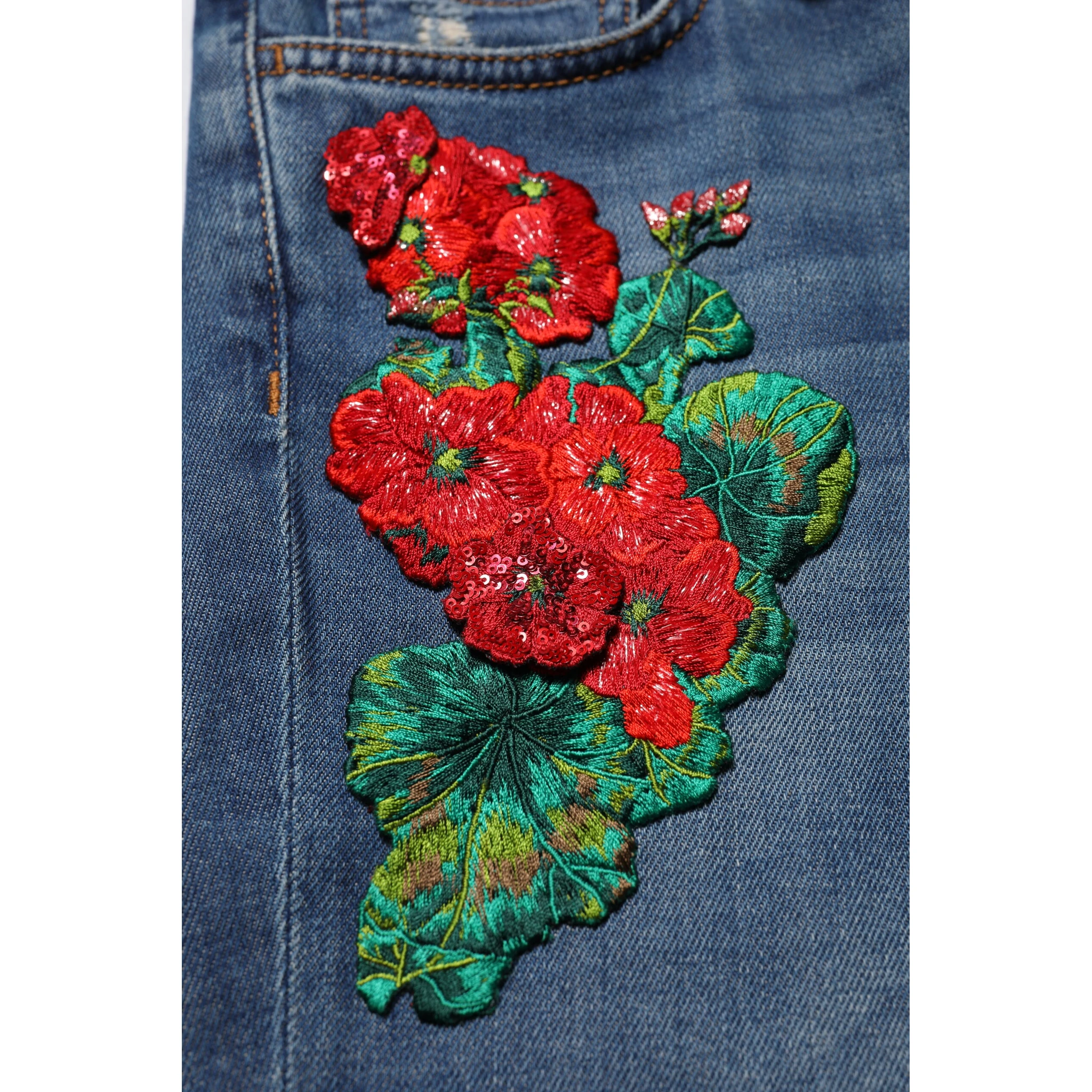 Blue Cotton Low Waist Skinny Denim Jeans