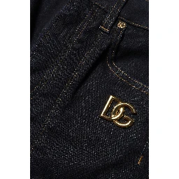 Blue Cotton High Waist Skinny Denim Jeans