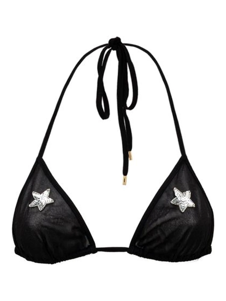 Black Viscose Bra