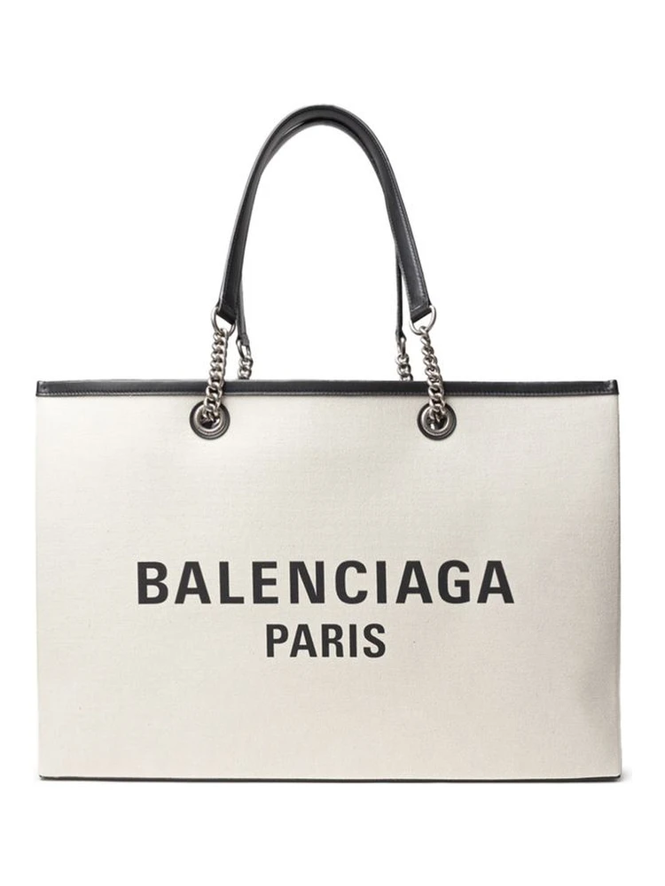 Gray Cotton Tote Bag