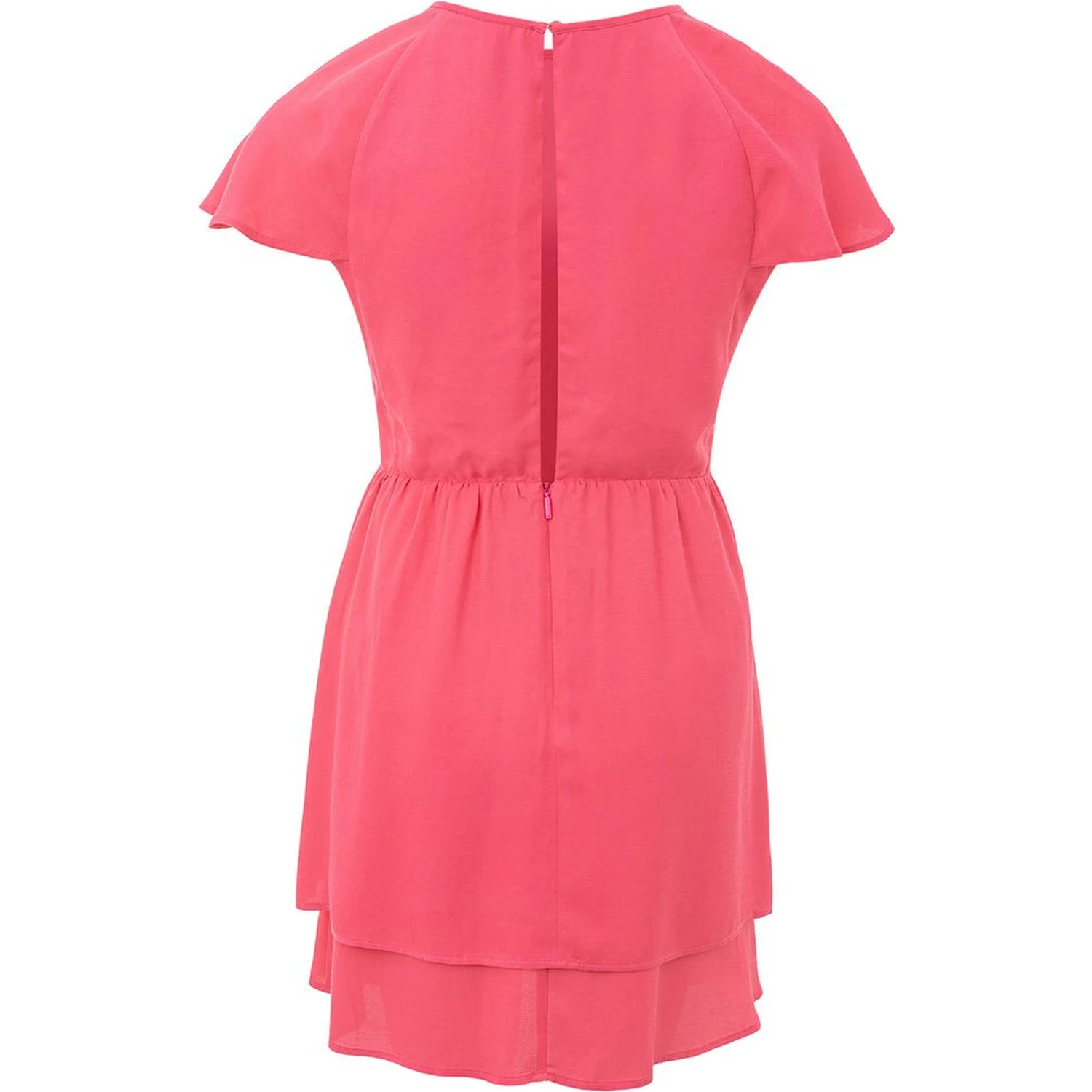 Fuchsia Viscose Casual Dress