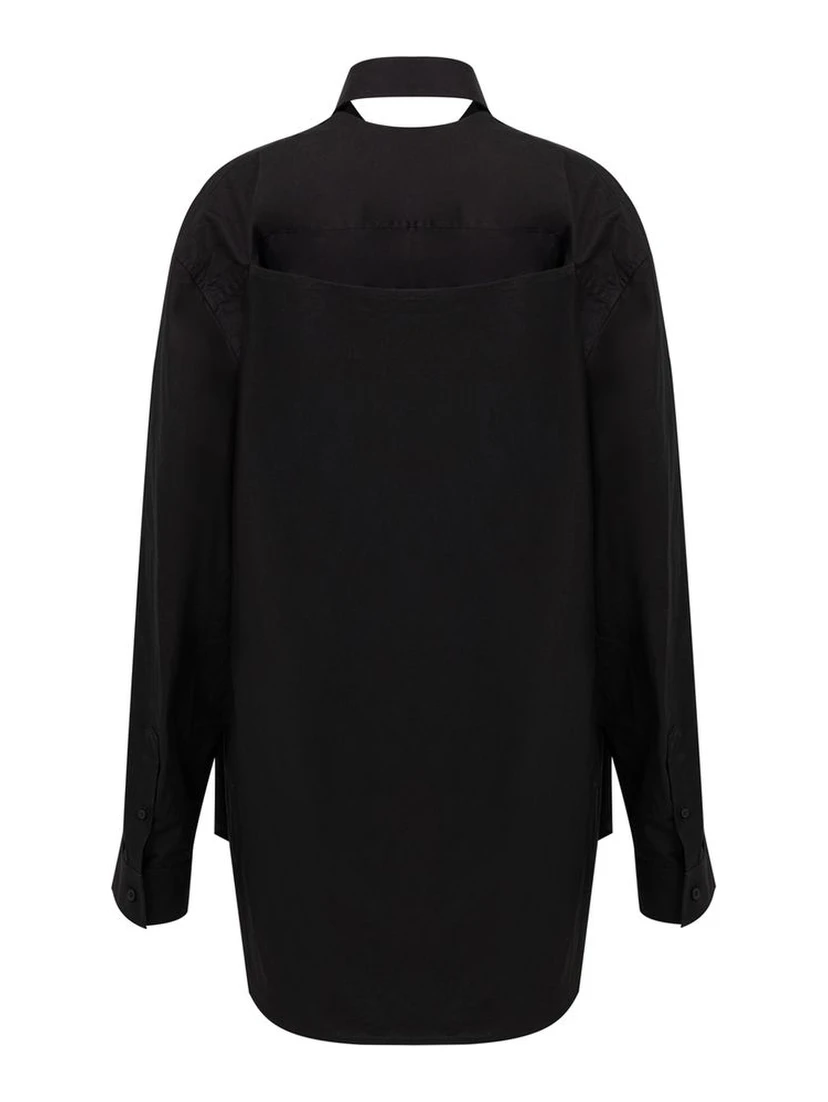 Black Cotton Long Dress