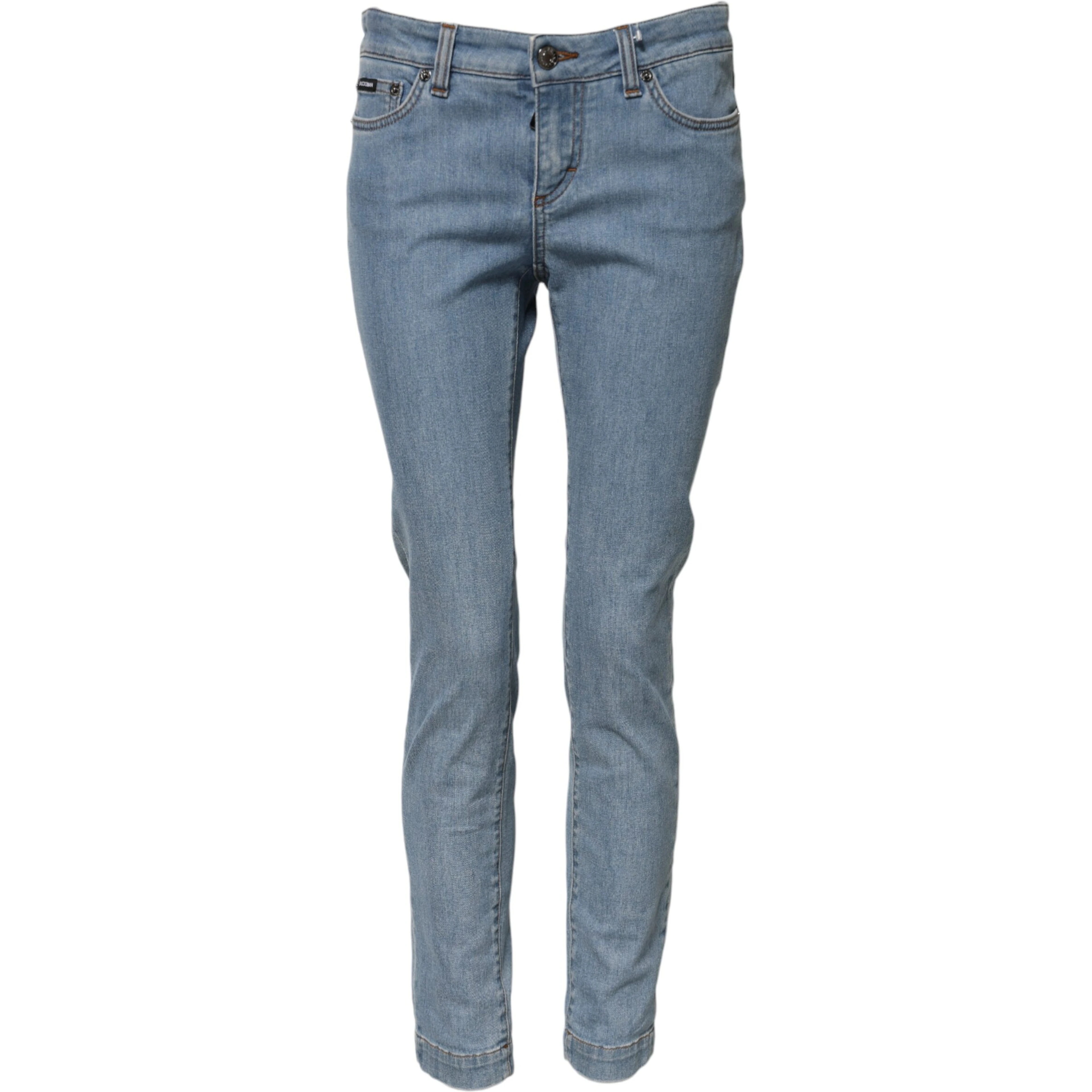 Blue Cotton PRETTY MidWaist Skinny Denim Jeans