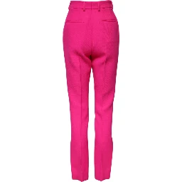 Fuchsia Pink HighWaist Tapered Trouser Pants