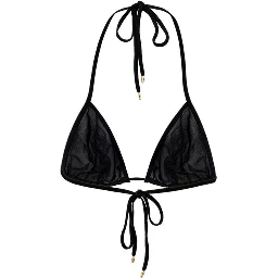 Black Viscose Bra
