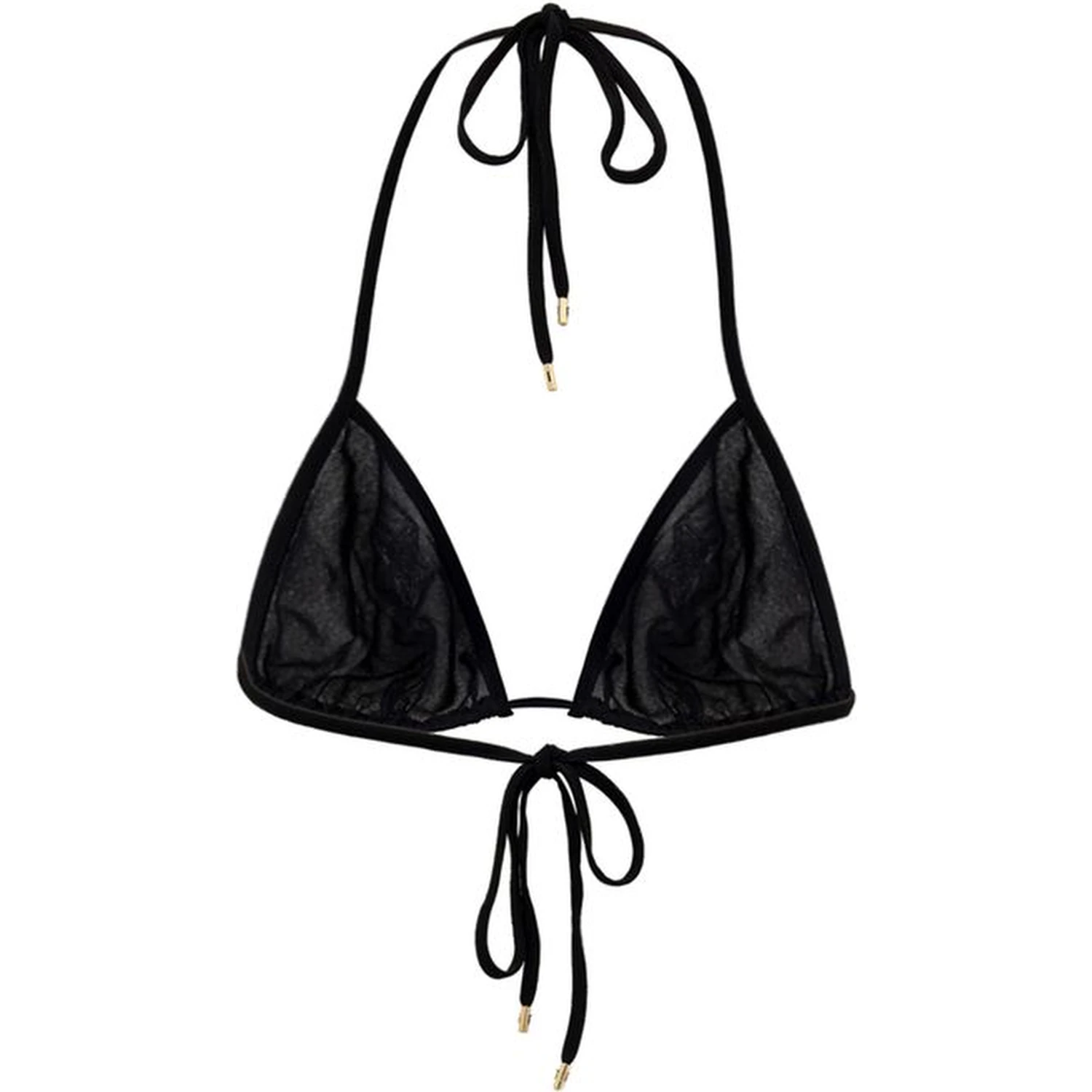Black Viscose Bra
