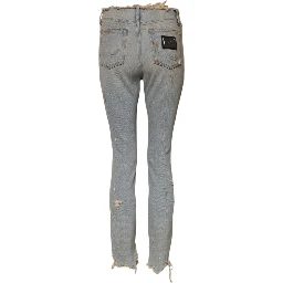 Light Blue High Waist Skinny Denim Jeans