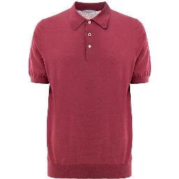 Red Cotton Polo Shirt