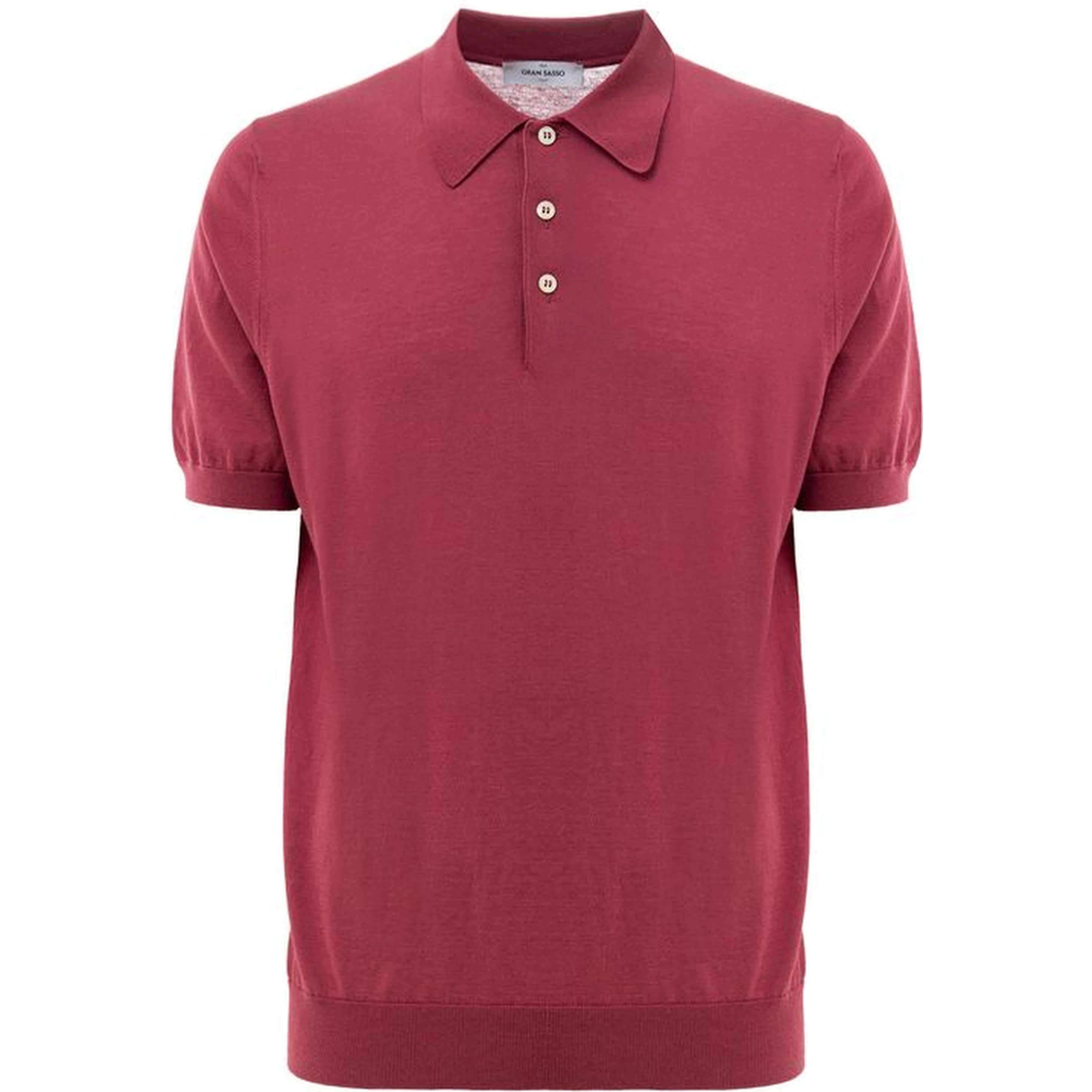 Red Cotton Polo Shirt