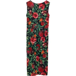 Bicolor Viscose Long Dress