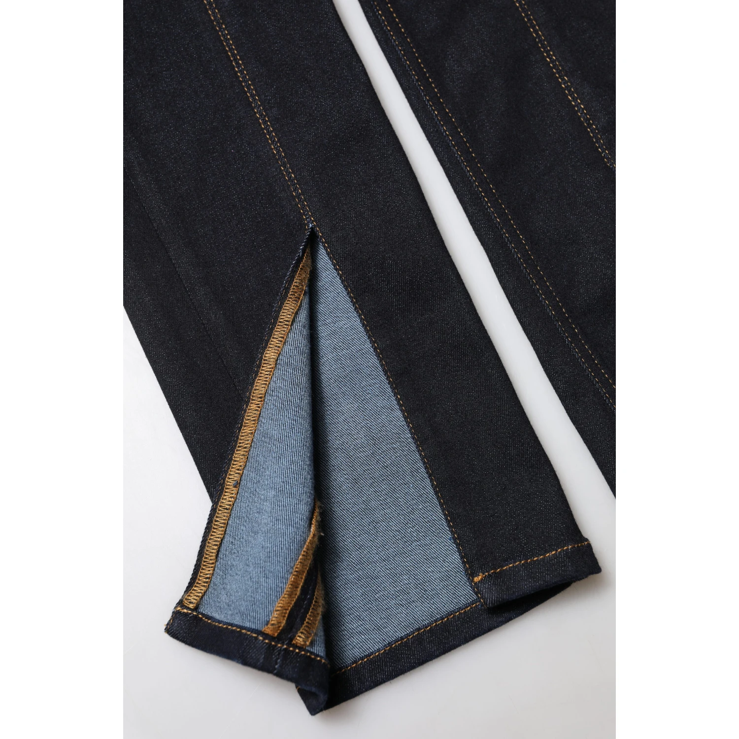 Blue Cotton High Waist Skinny Denim Jeans