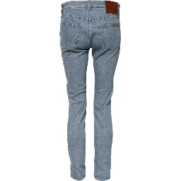 Blue Cotton PRETTY MidWaist Skinny Denim Jeans