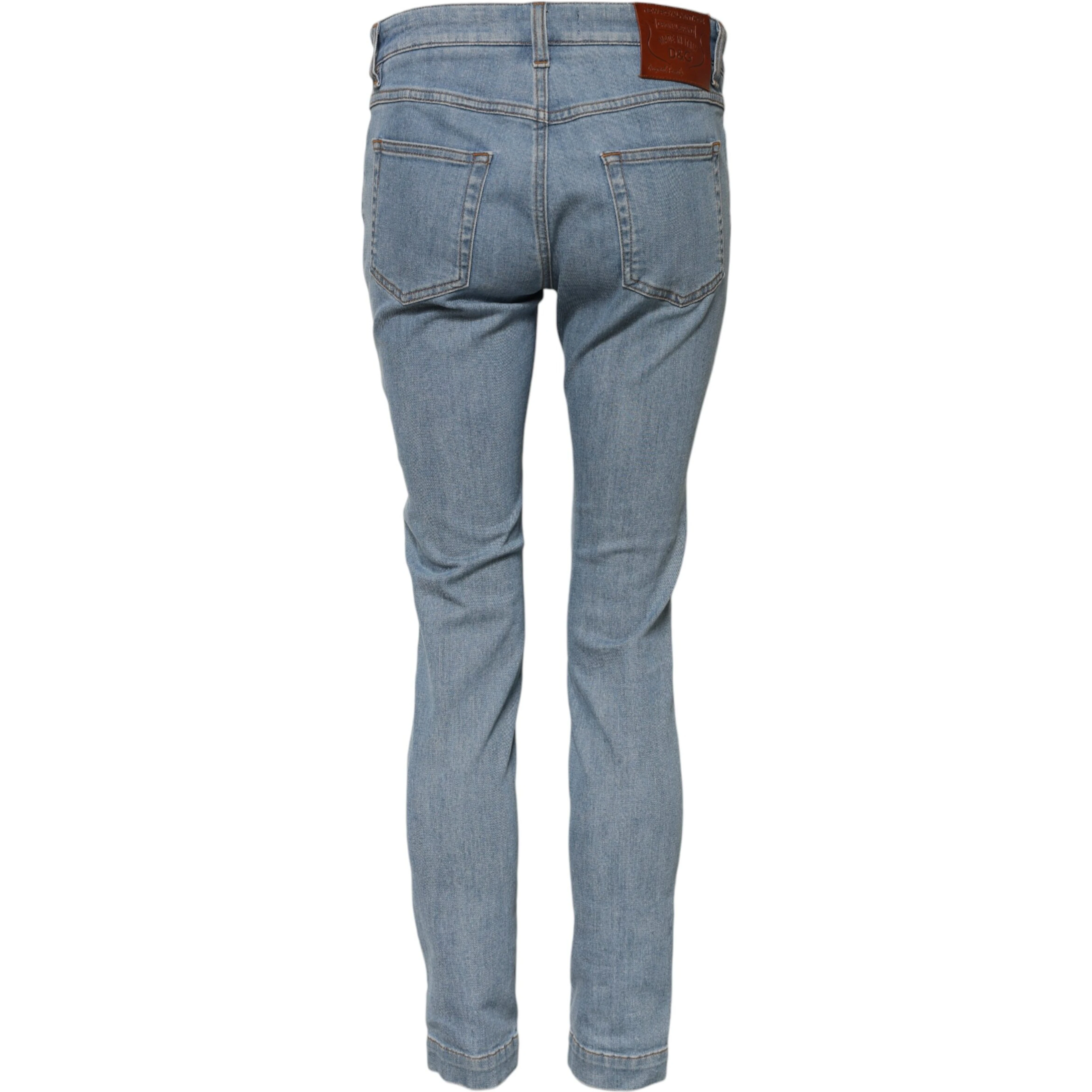 Blue Cotton PRETTY MidWaist Skinny Denim Jeans