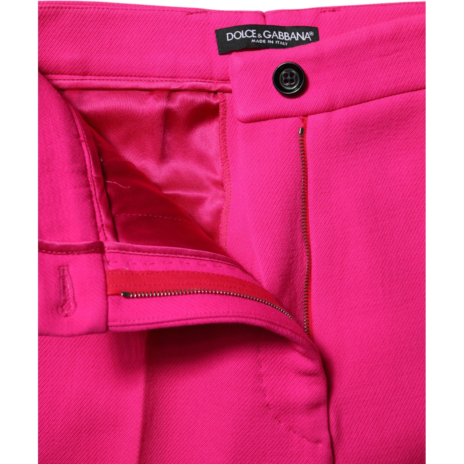 Fuchsia Pink HighWaist Tapered Trouser Pants