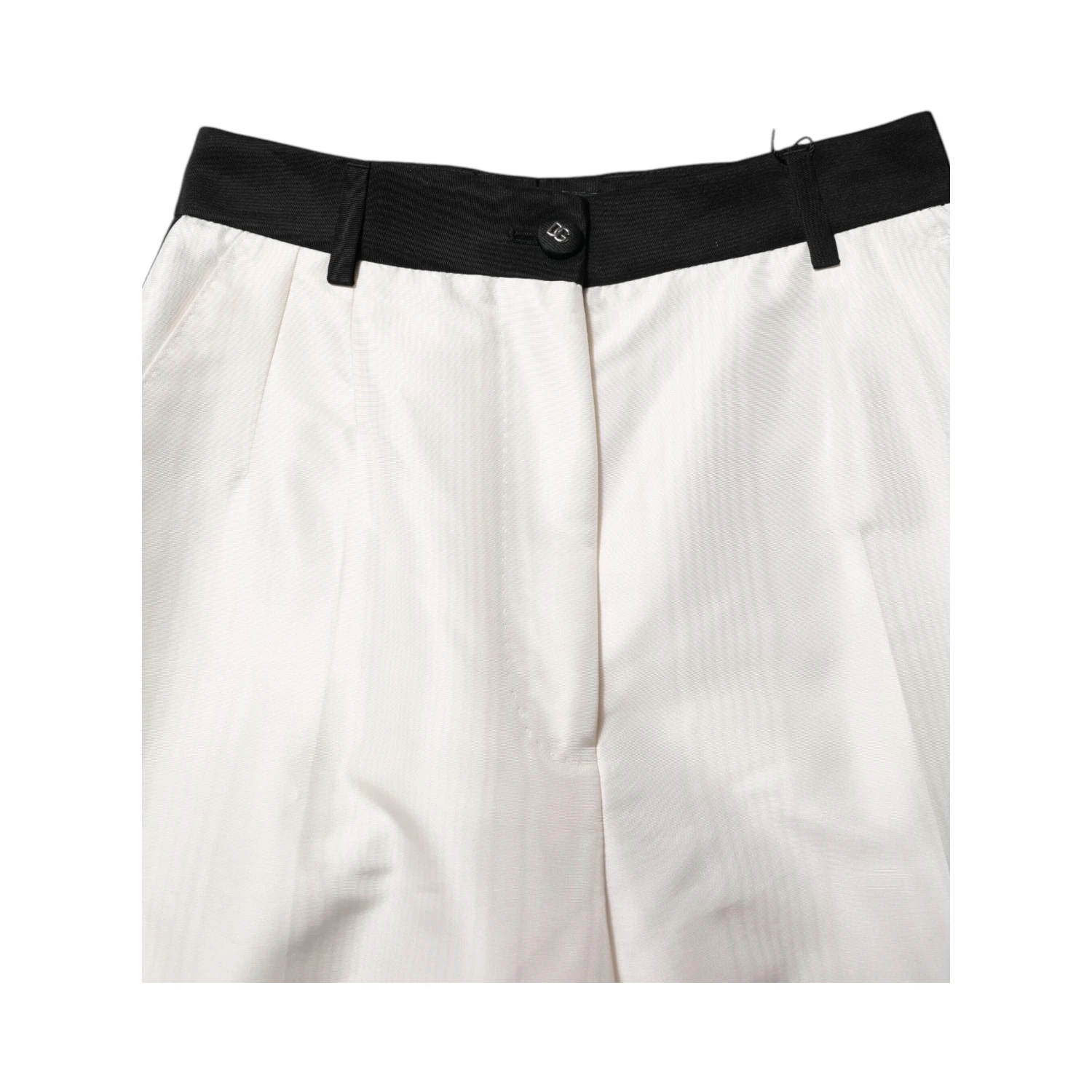 White High Waist Straight Dress Trouser Pants