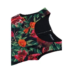 Bicolor Viscose Long Dress
