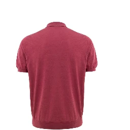 Red Cotton Polo Shirt