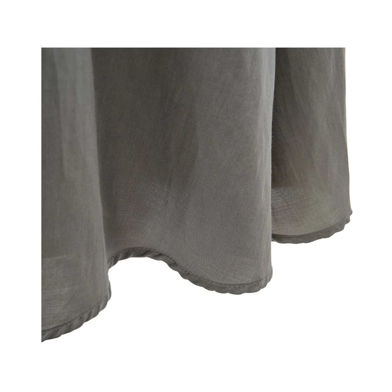 Gray Silk Casual Dress