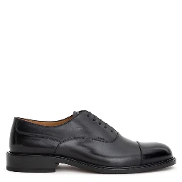 Black Leather Oxfords And Derbies