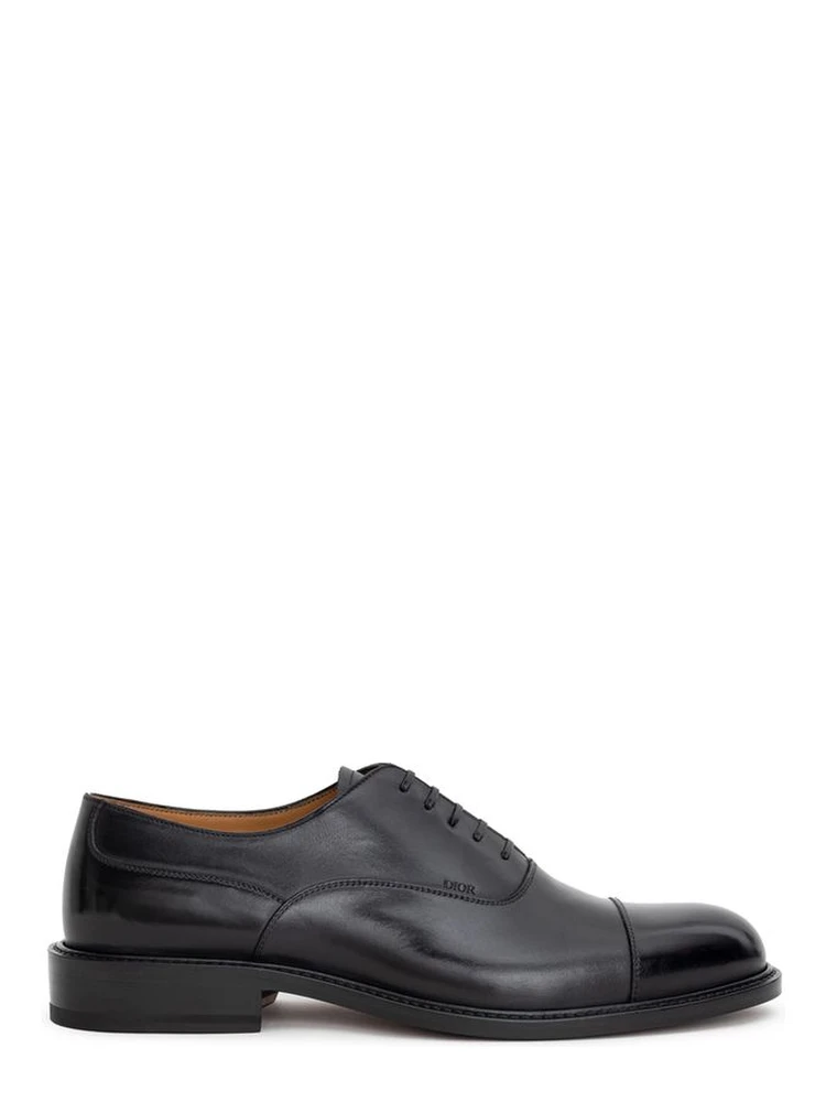 Black Leather Oxfords And Derbies
