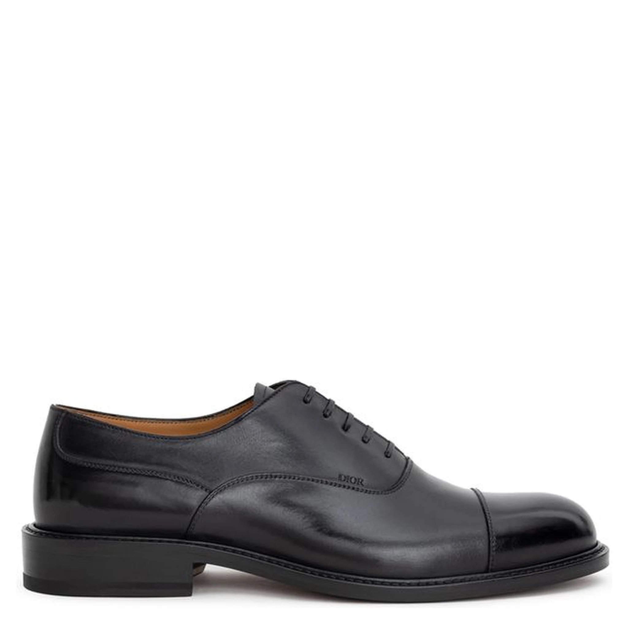 Black Leather Oxfords And Derbies