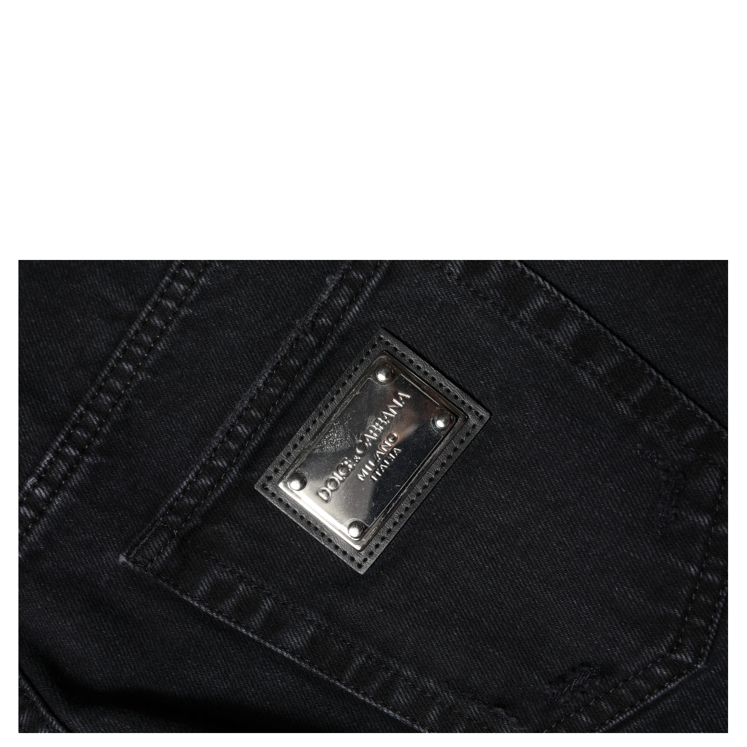 Black Cotton Tattered Mid Waist Denim Jeans