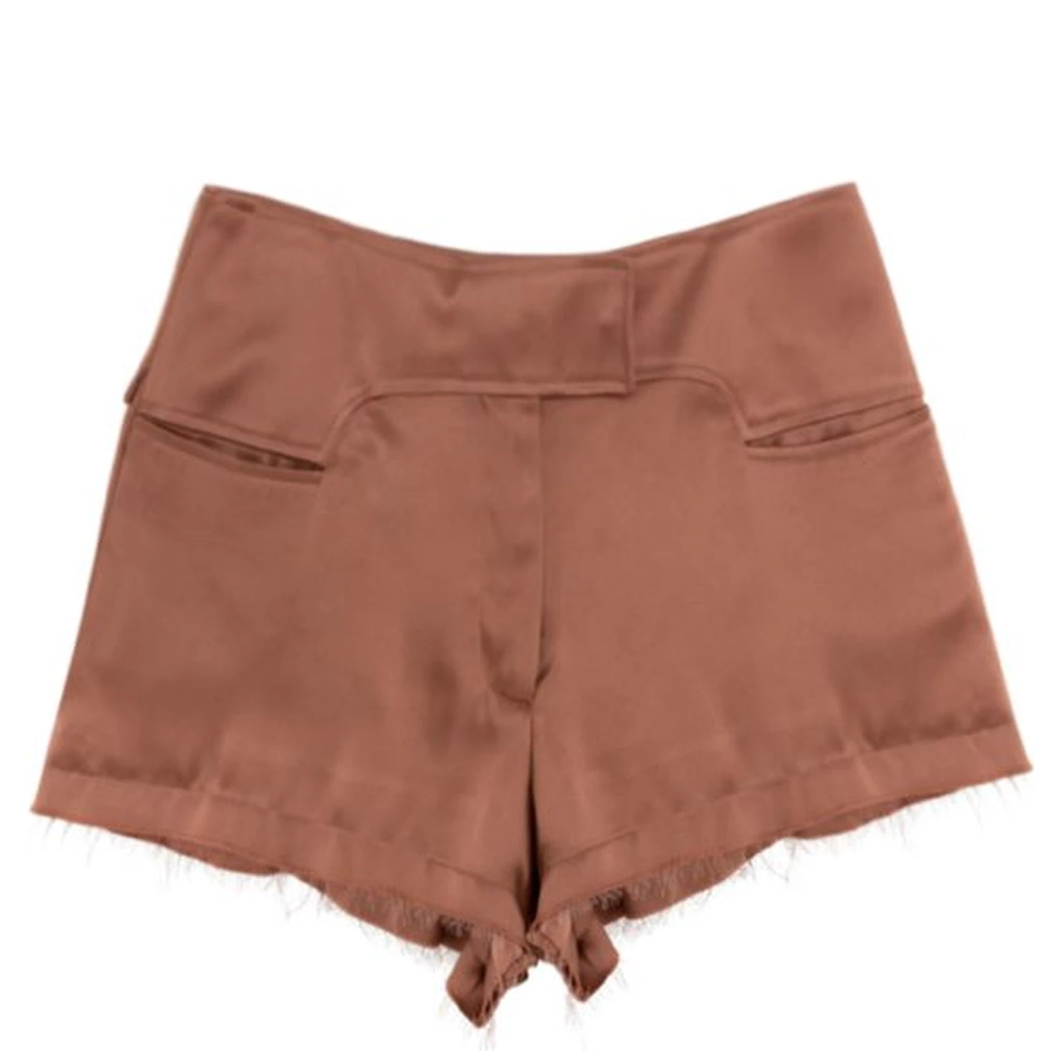 Pink Viscose Shorts