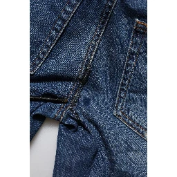 Blue Cotton Low Waist Skinny Denim Jeans