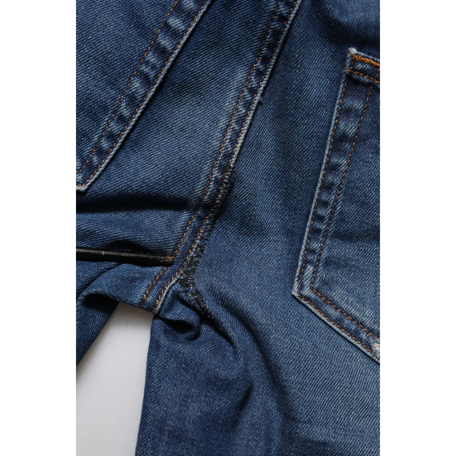 Blue Cotton Low Waist Skinny Denim Jeans
