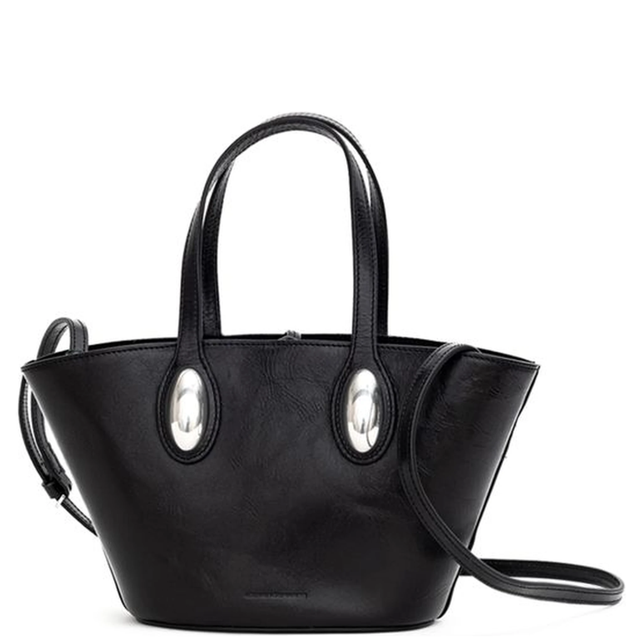 Black Leather Shoulder Bag
