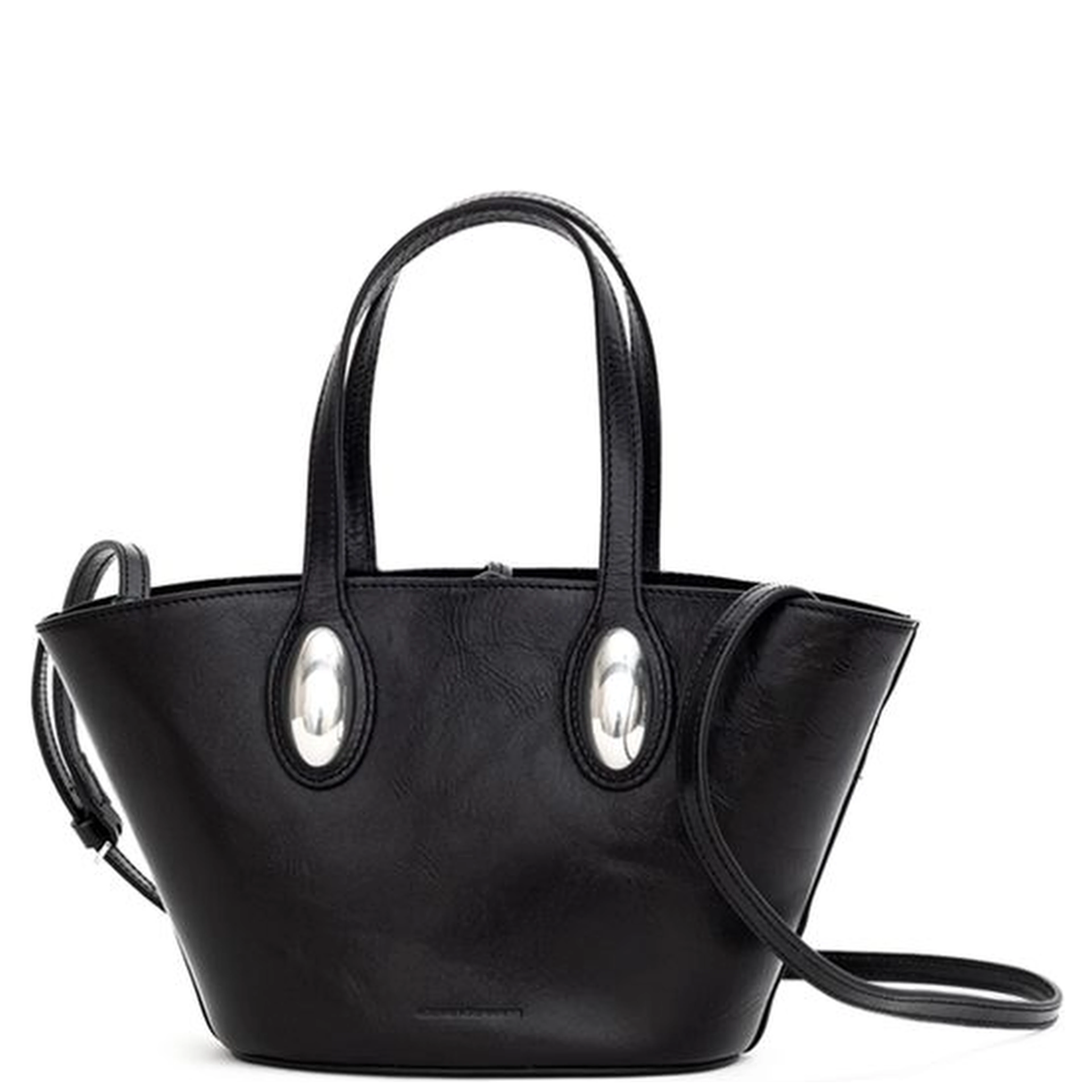 Black Leather Shoulder Bag
