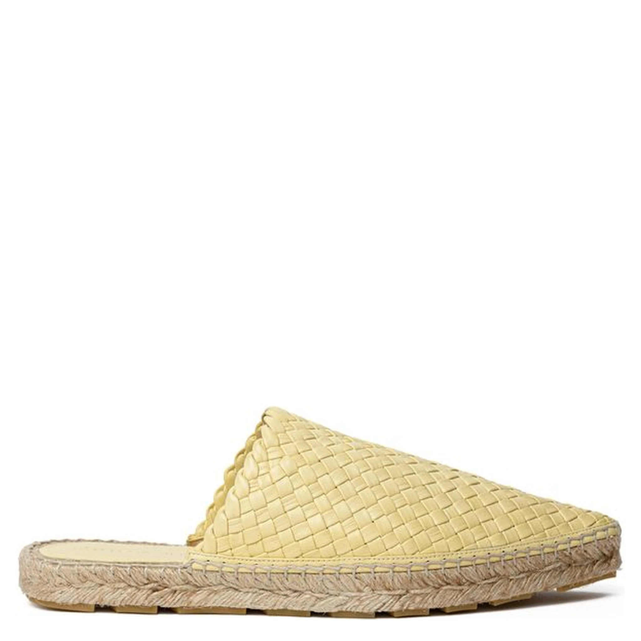Yellow Leather Espadrille