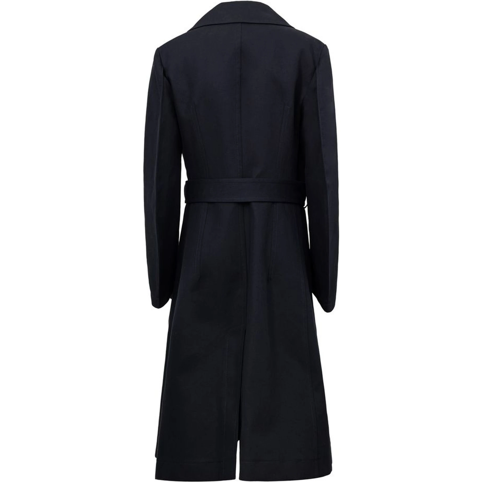 Blue Cotton Trench Coat