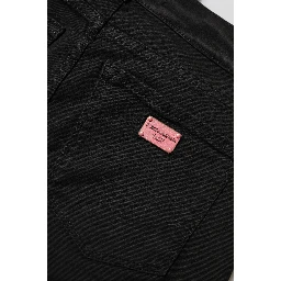 Black Cotton Skinny Mid Waist Denim Jeans
