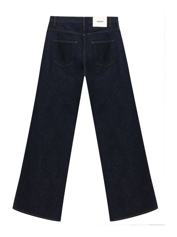 Blue Cotton High-Waisted Jean alternative