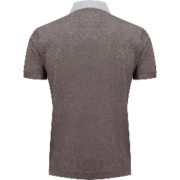 Bicolor Cotton Shortsleeve Shirt