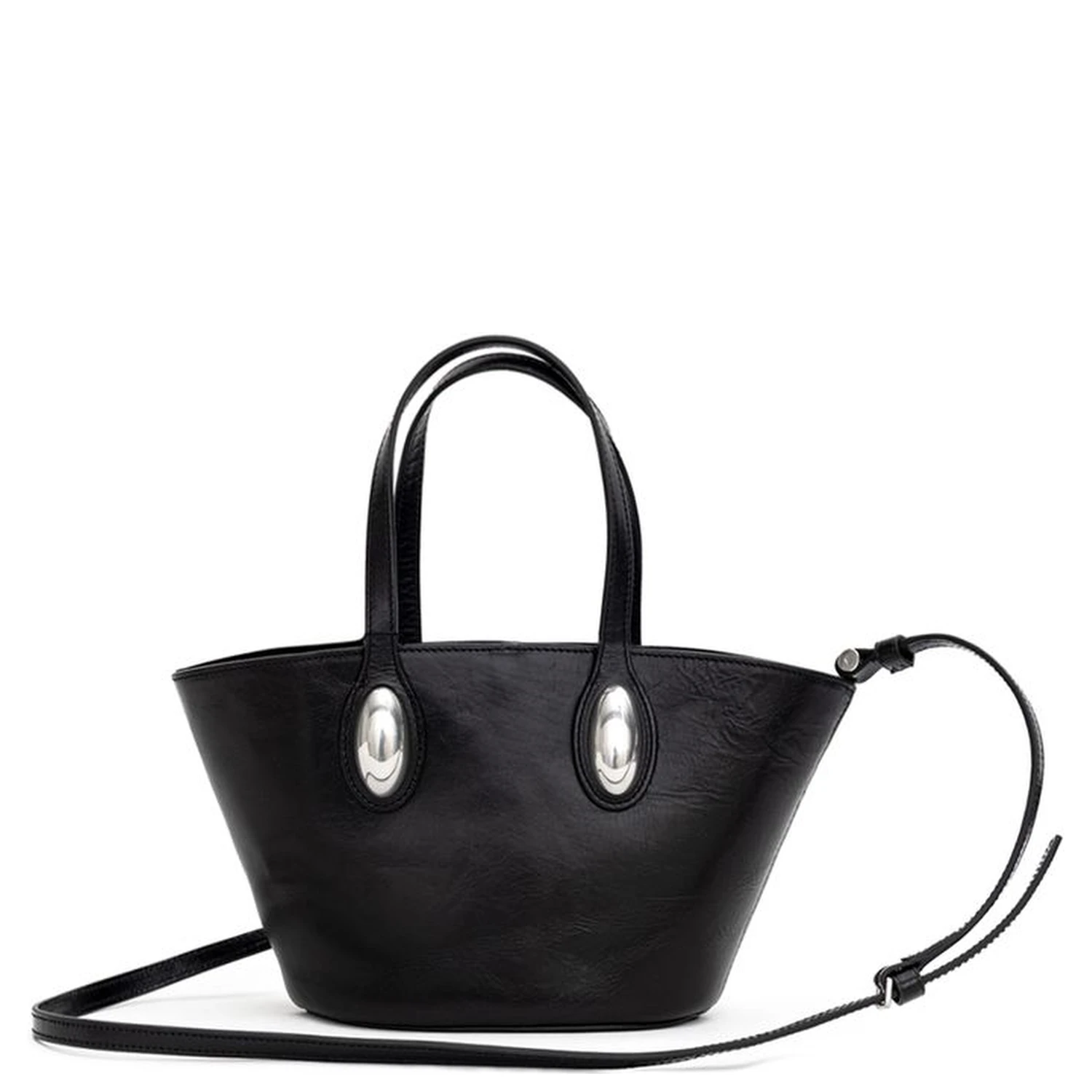 Black Leather Shoulder Bag