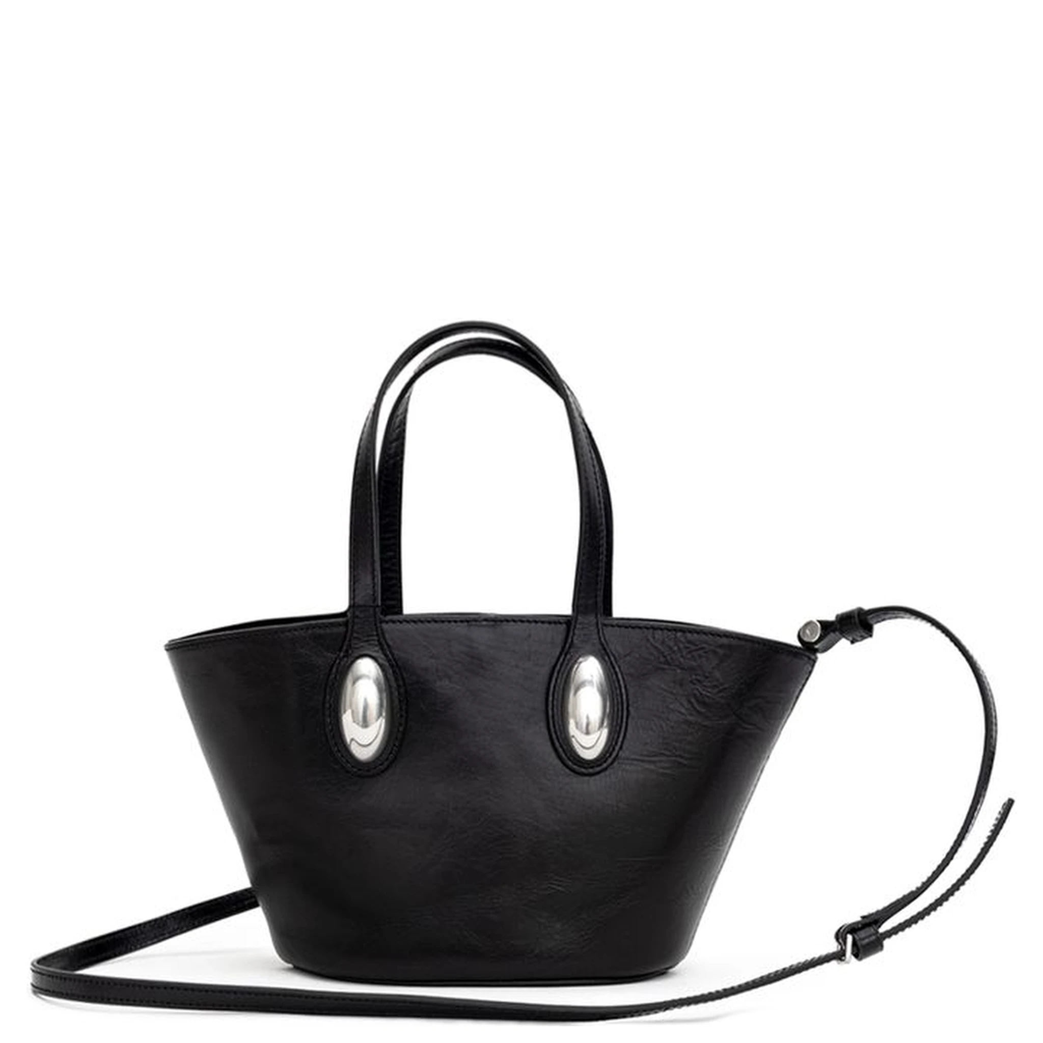 Black Leather Shoulder Bag
