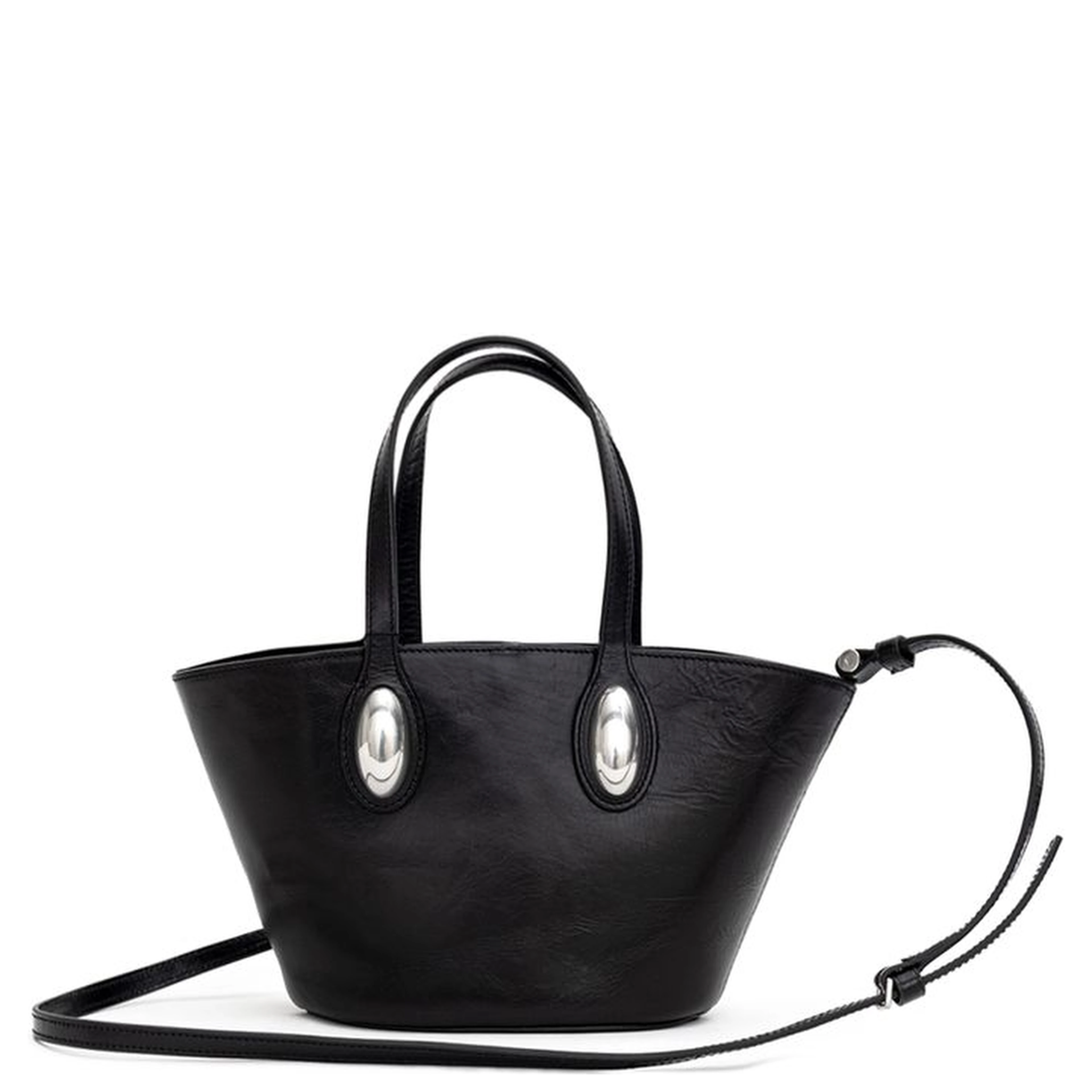 Black Leather Shoulder Bag
