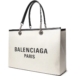 Gray Cotton Tote Bag